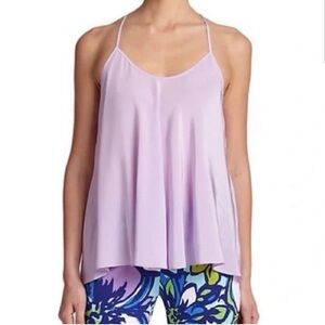 Lily Pulitzer 100% silk Maisy Lavender Swing Tank MEDIUM